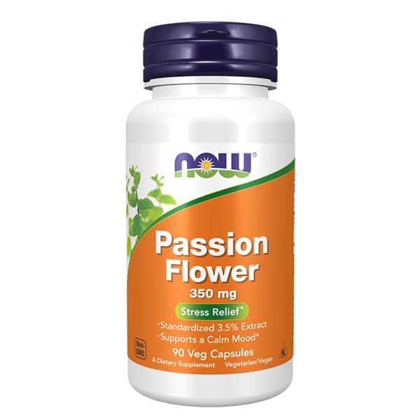 Now Food Passion Flower 350 mg 90 Veg Capsules Now Food Passion Flower 350 mg 90 Veg Capsules
