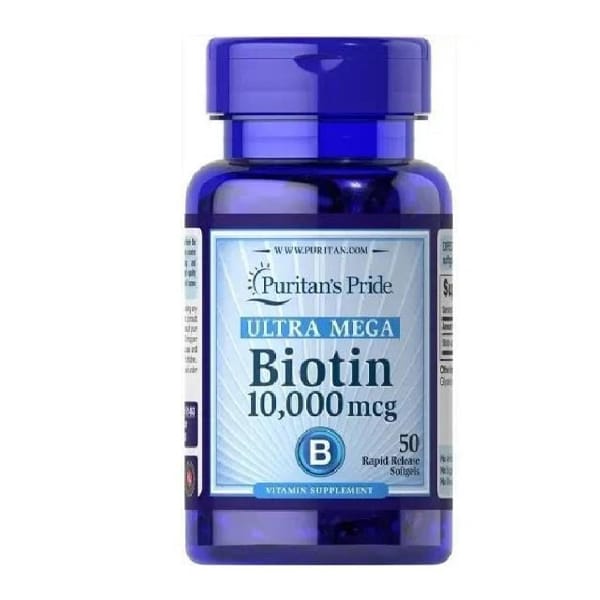 Puritan's Pride Biotin 10000mcg 50 Softgels Puritan's Pride Biotin 10000mcg 50 Softgels