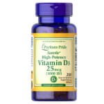 Puritan's Pride Vitamin D3 25mcg (1000 IU) 200 Softgels