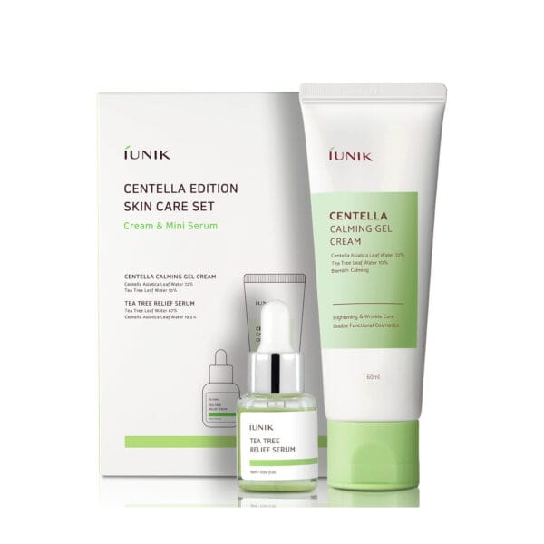 IUNIK CENTELLA EDITION SKINCARE SET (60 ML GEL CREAM + 15 ML SERUM)