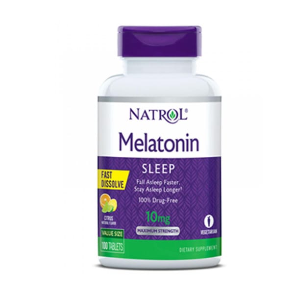 Natrol Melatonin Sleep Support 10mg Citrus Fast Dissolve 100 Tablets Natrol Melatonin Sleep Support 10mg Citrus Fast Dissolve 100 Tablets