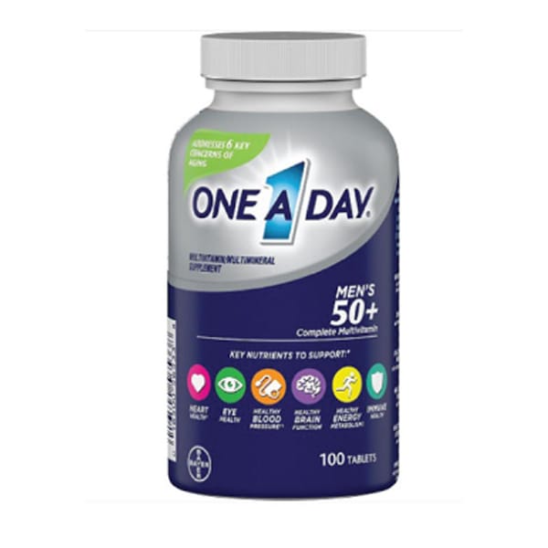 One A Day® Men’s 50+ Complete Multivitamin 100 Tablets One A Day® Men’s 50+ Complete Multivitamin 100 Tablets