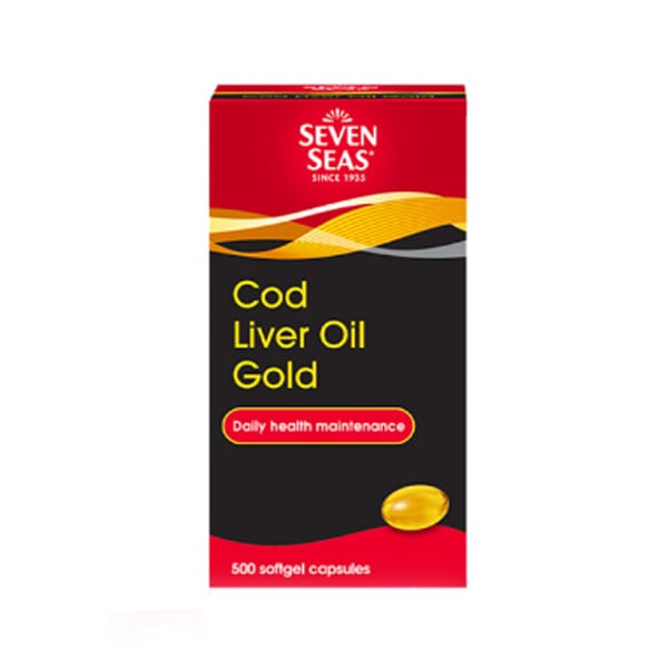 Seven Seas Cod Liver Oil Gold 500 Capsules Seven Seas Cod Liver Oil Gold 500 Capsules