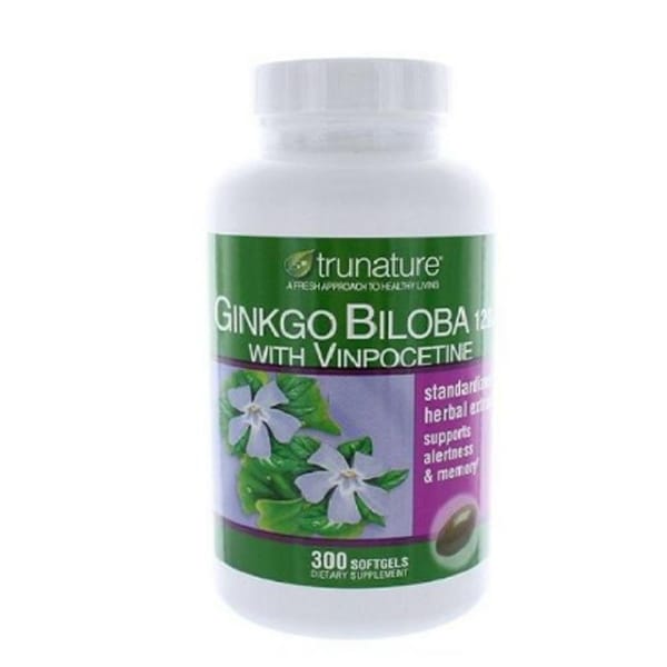 Trunature® Ginkgo Biloba 120 mg with Vinpocetine -300 Softgels Trunature® Ginkgo Biloba 120 mg with Vinpocetine -300 Softgels