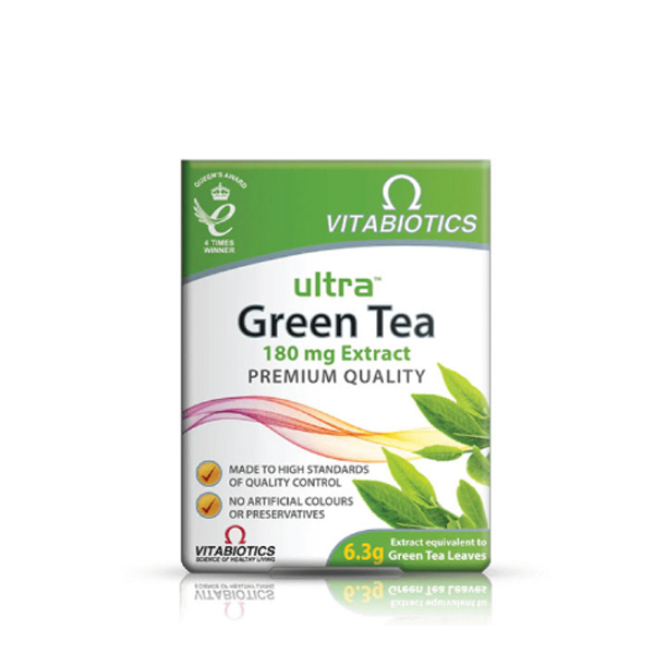 Vitabiotics Ultra Green Tea 180mg Extract 30 Tablets
