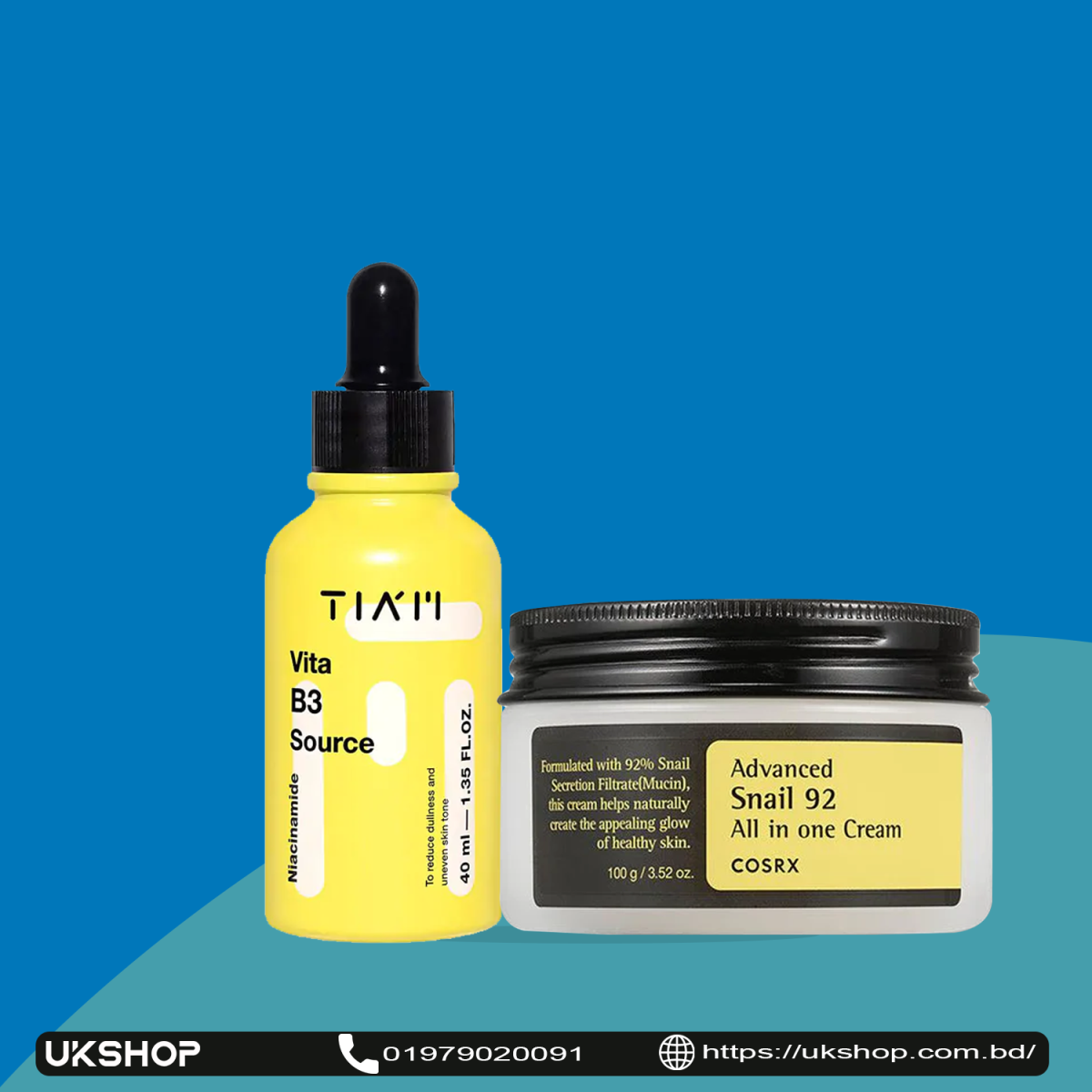 Cosrx 92Cream & Vitab3 Brightening Serum