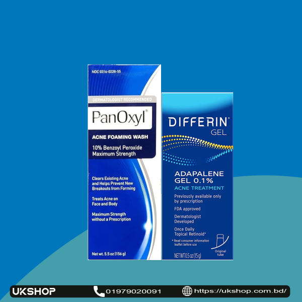 Panoxyel 10% Face Wash & Diffrin Gel Combo