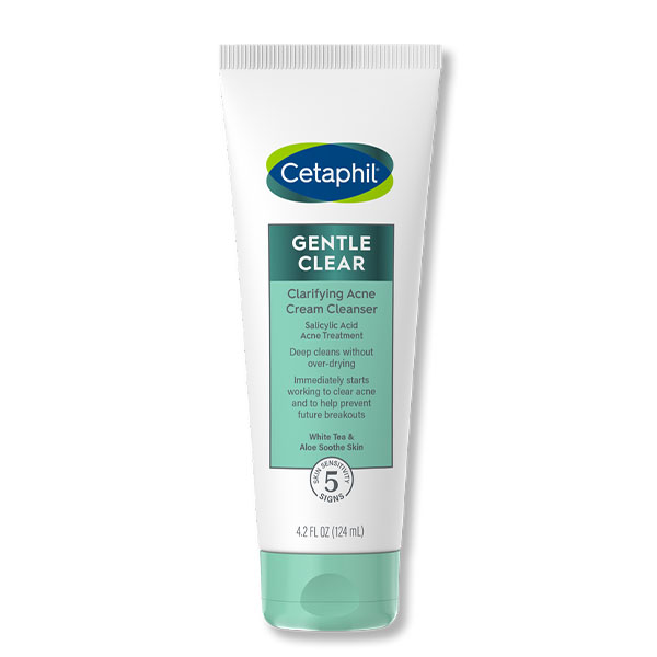 Cetaphil Gentle Clear Clarifying Acne Cream Cleanser 124ml in bd