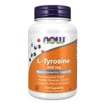 Now L-Tyrosine 500 mg 120 Capsules in bd