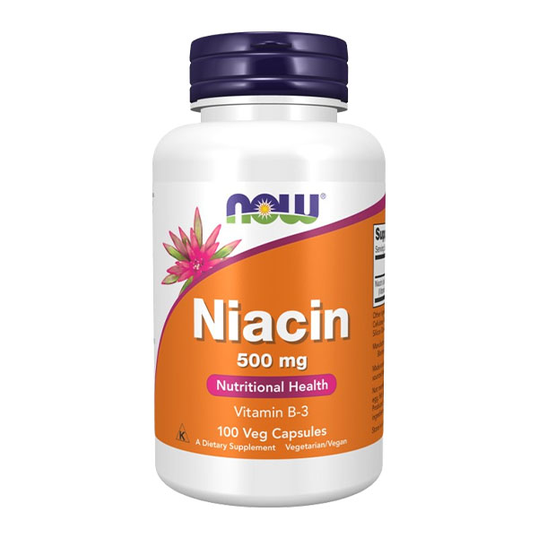 Now Niacin 500 mg 100 Veg Capsules in bd
