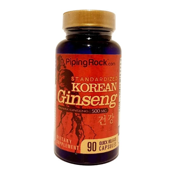 Piping Rock Korean Ginseng 500mg Panax Ginseng 90 Capsules Piping Rock Korean Ginseng 500mg Panax Ginseng 90 Capsules in bd