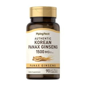 Piping Rock Korean Ginseng Capsules 1500mg 90 capsules in bd