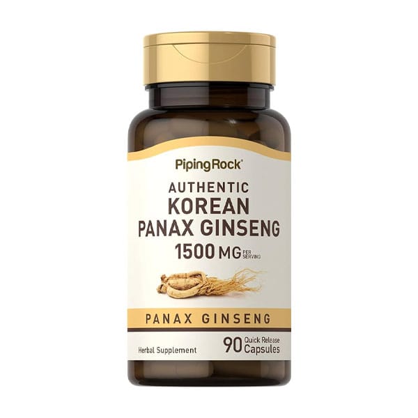Piping Rock Korean Ginseng Capsules 1500mg 90 capsules Piping Rock Korean Ginseng Capsules 1500mg 90 capsules in bd
