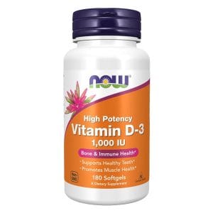 Vitamin D-3 1000 IU 180 Softgels in bd