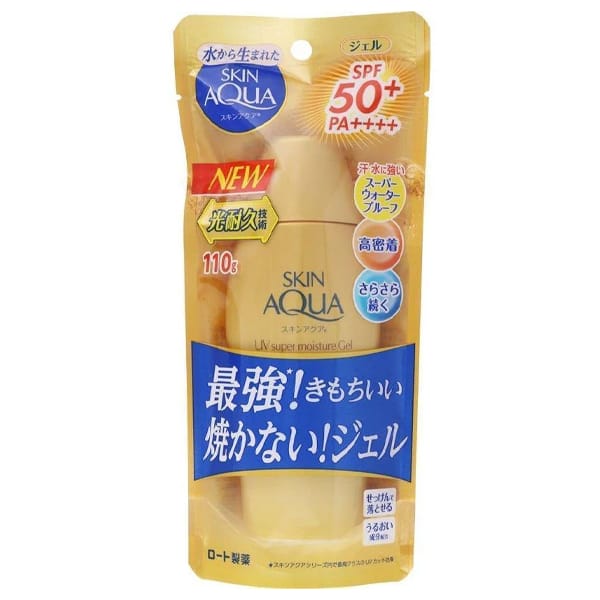 Skin Aqua Super Moisture Gel Gold Sunscreen SPF50+ 110g in bd