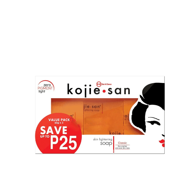 Kojie San Skin Lightening Kojic Acid Soap 3x 65g (Pack Of 3)