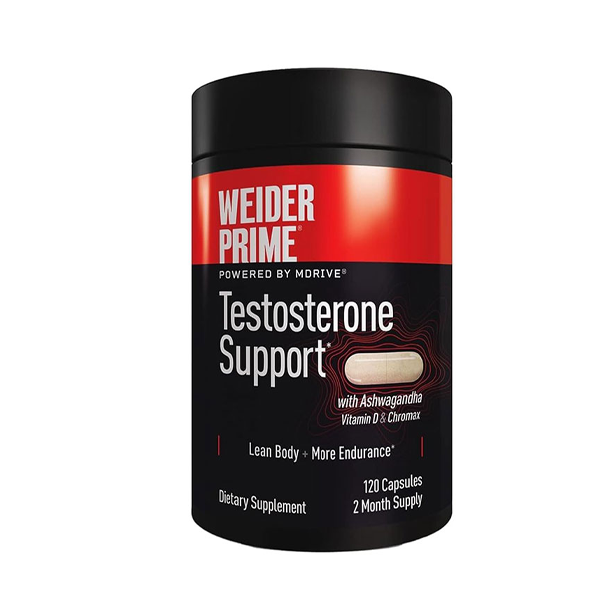 Weider Prime Testosterone Supplement – 120 Capsules