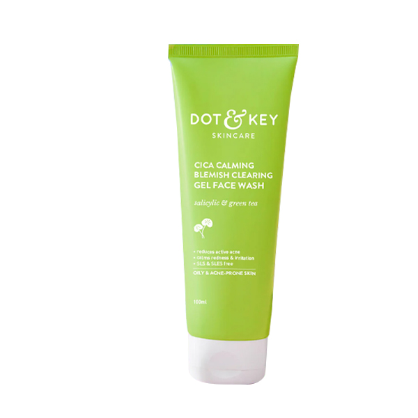 Dot & Key Cica + Salicylic Gel Face Wash for Acne Prone Skin 100ml
