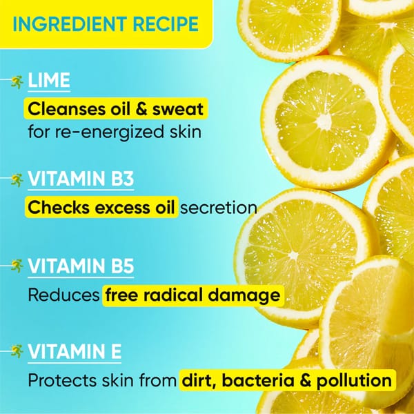 Lime Rush Sports Facewash