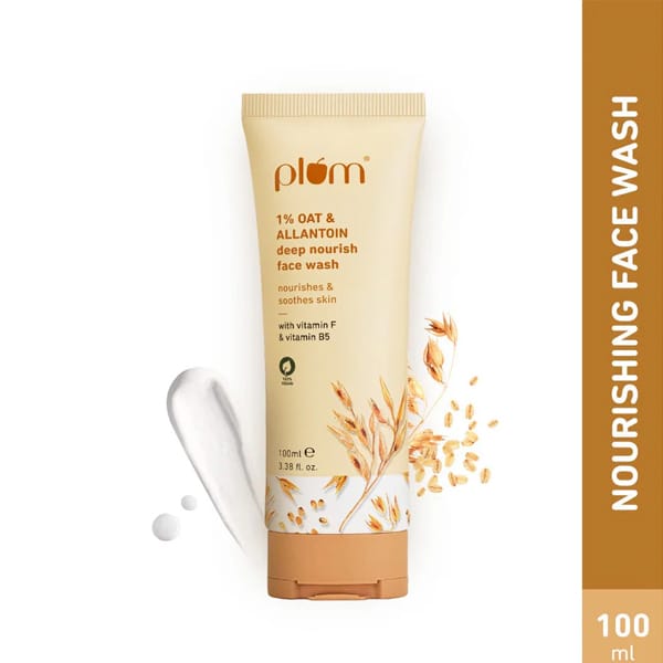 Plum 1% Oat & Allantoin Deep Nourish Face Wash 100ml Plum 1% Oat & Allantoin Deep Nourish Face Wash 100ml