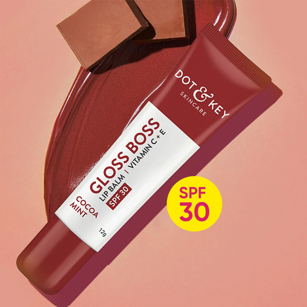 Dot & Key Vitamin C + E Lip Blam SPF 30 Cocoa Mint Low Tinted 12G