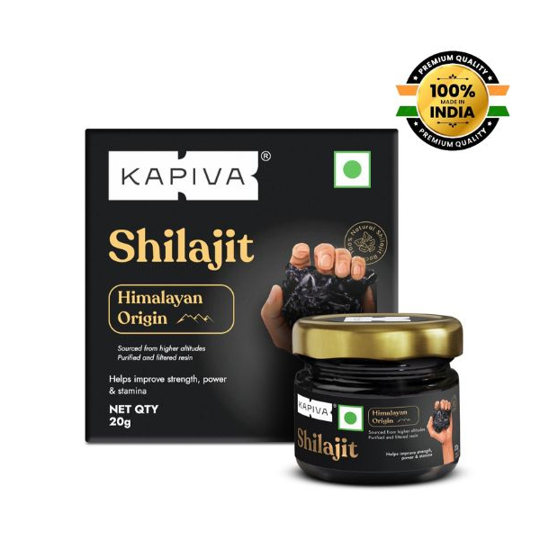 Kapiva Himalayan Shilajit/Shilajeet Resin (20g) in Bangladesh | Contains Lab Certificate