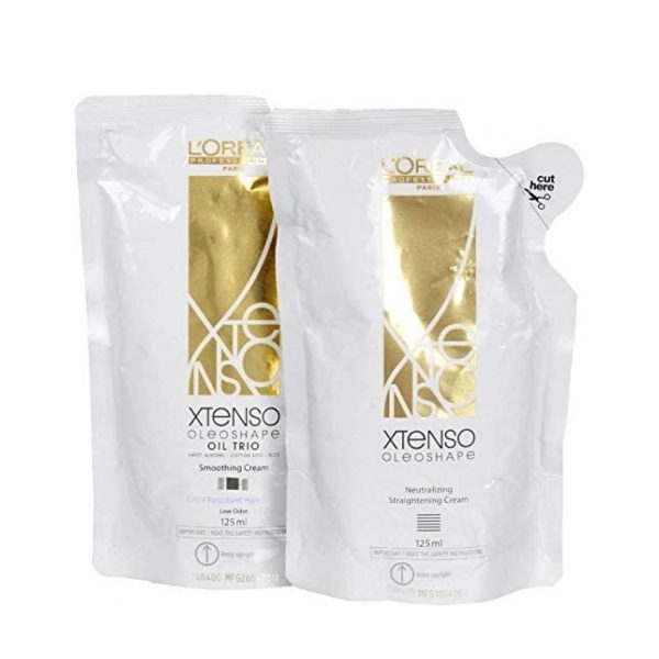 Loreal Xtenso Oil Trio Extra Resistant Hair Straightening Cream (125ml + 125ml )