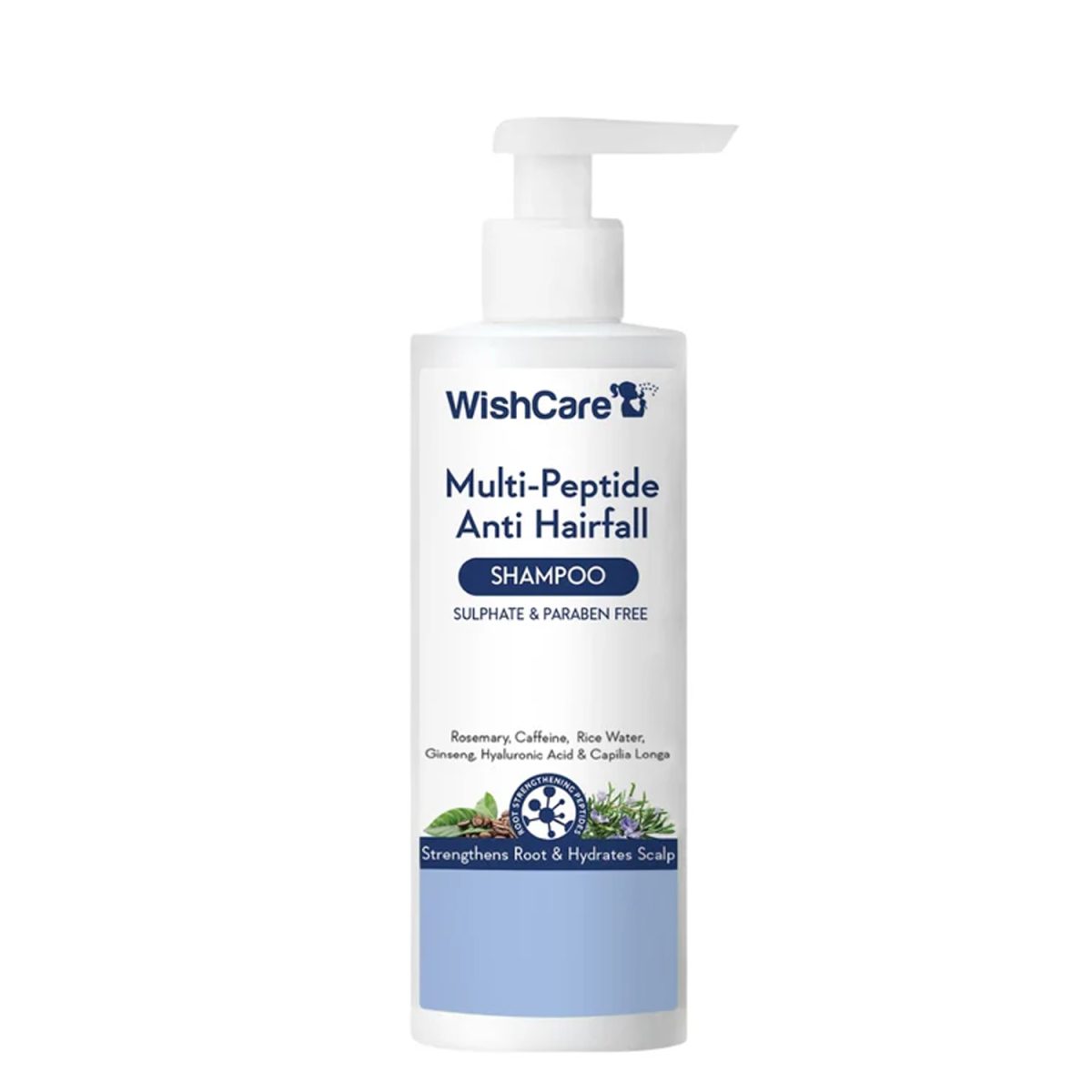 Wishcare Multi-Peptide Anti Hairfall Shampoo With Rosemary - 250ml