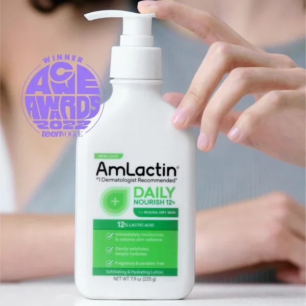 AmLactin Daily 12% Lactic Acid Moisturizing Lotion for Rough and Dry Skin – 400gm