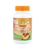 Doctor's Best Doc's Kids, Vitamin D3 Gummies, All Natural Fruit, 25 mcg (1,000 IU), 60 Natural Fruit Pectin Gummies