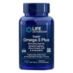 Life Extention Super Omega-3 Plus EPA DHA Fish Oil, Sesame Lignans, Olive Extract, Krill & Astaxanthin 120 softgels