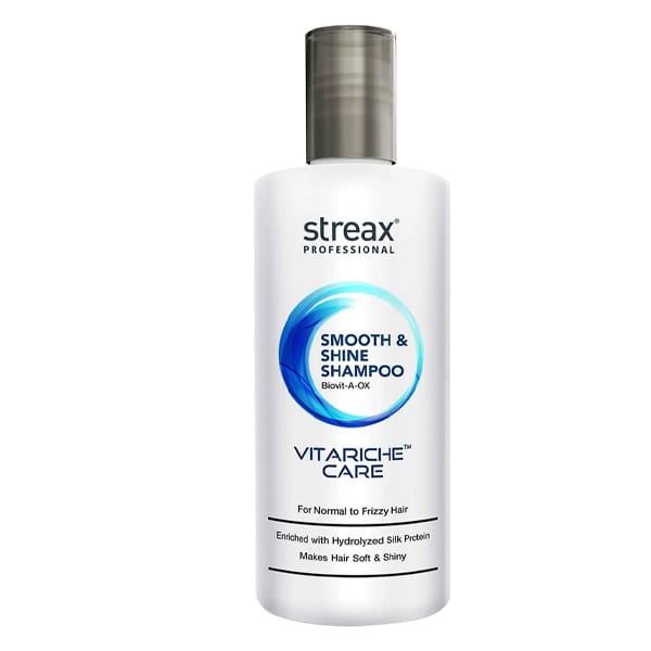 Streax Professionals Vitariche Care Smooth & Shine Shampoo for Dry & Frizzy (300ml)Hair Streax Professionals Vitariche Care Smooth & Shine Shampoo for Dry & Frizzy (300ml)Hair