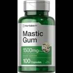 Horbaach Mastic Gum Capsules 1500mg 100 Count | Non-GMO & Gluten Free