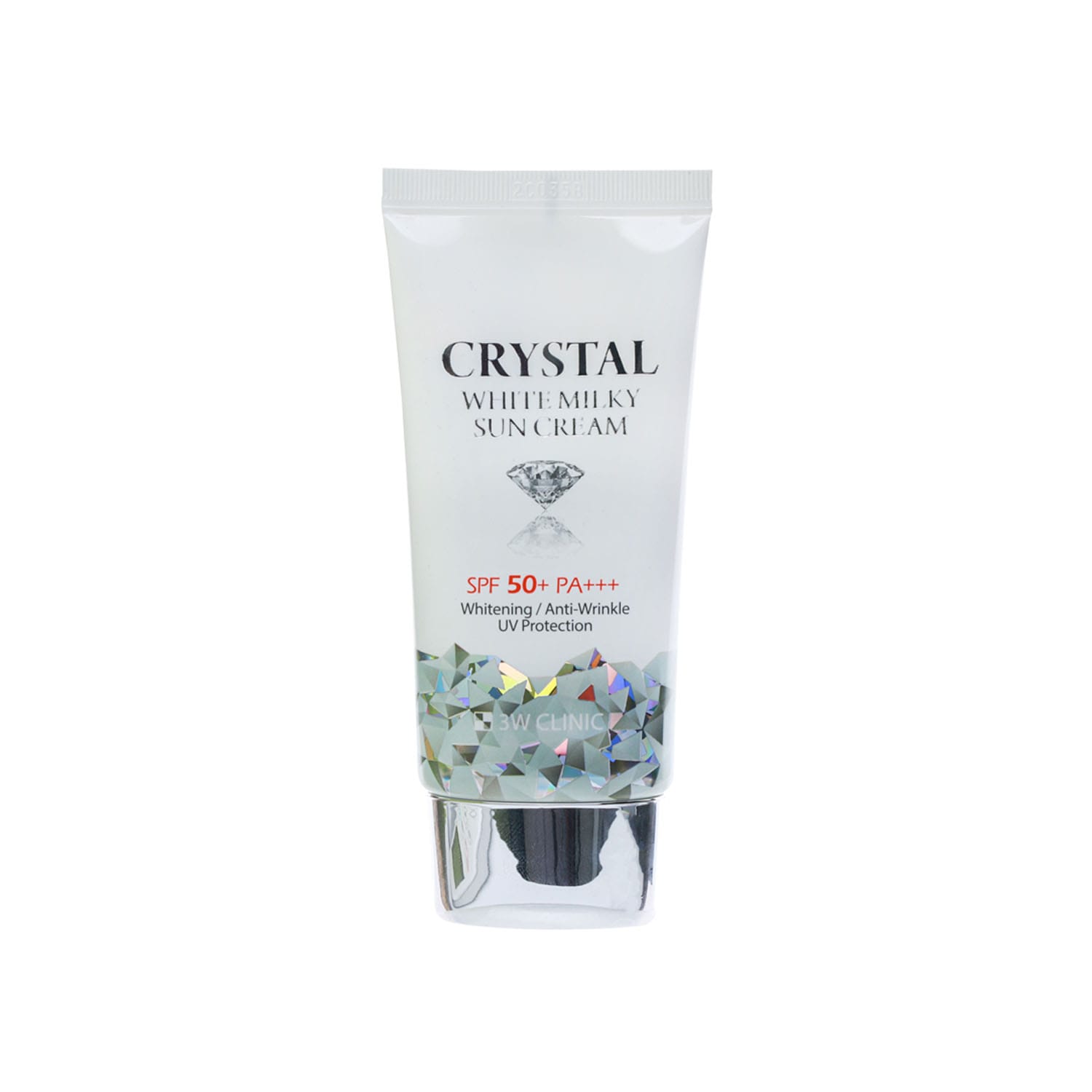 3W-CLINIC-Crystal-White-Milky-Sun-Cream-50ml.jpg 3W CLINIC Crystal White Milky Sun Cream 50ml - Image 1
