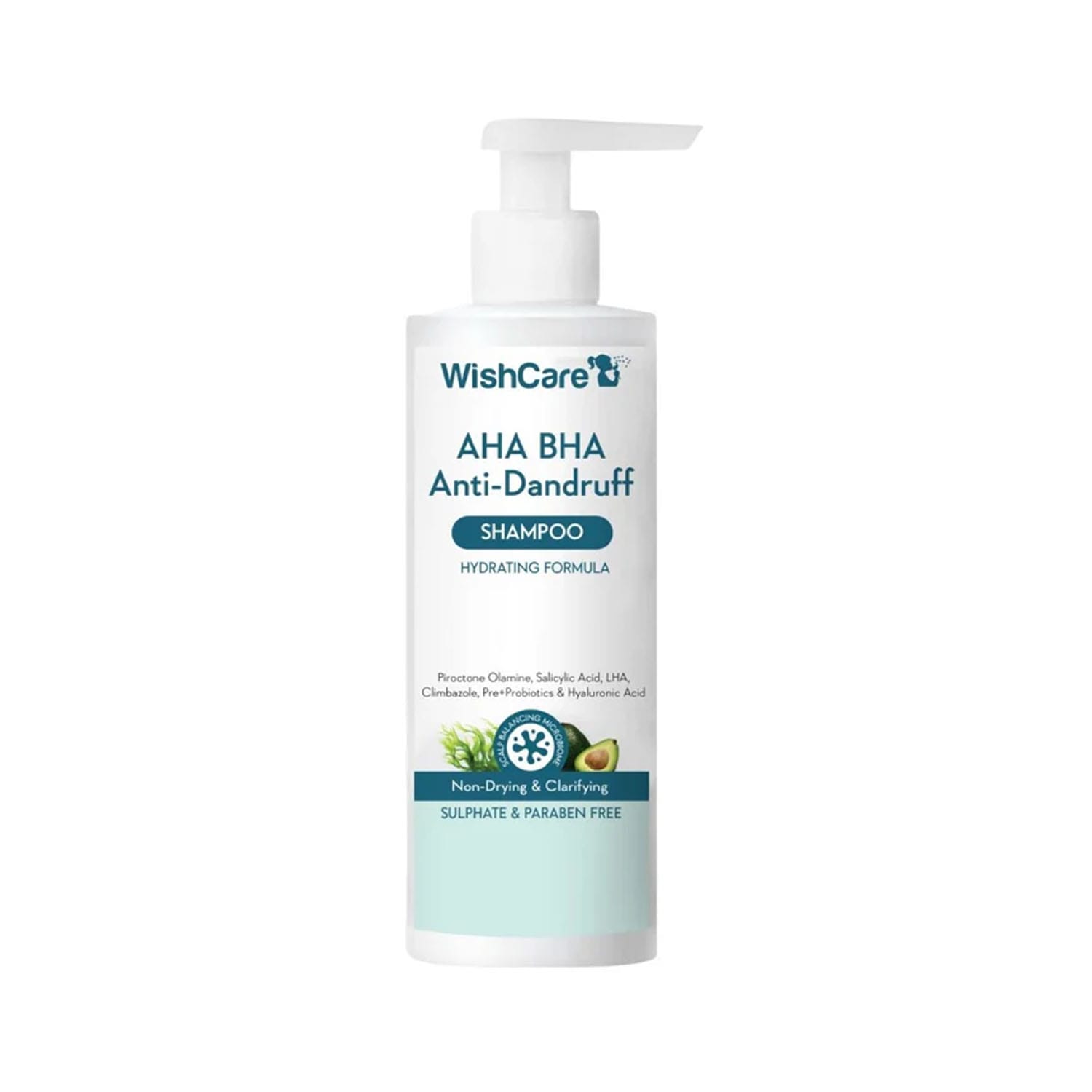 AHA-BHA-Anti-Dandruff-Shampoo-250ml.jpg WishCare AHA BHA Anti-Dandruff Shampoo 250ml - Image 1