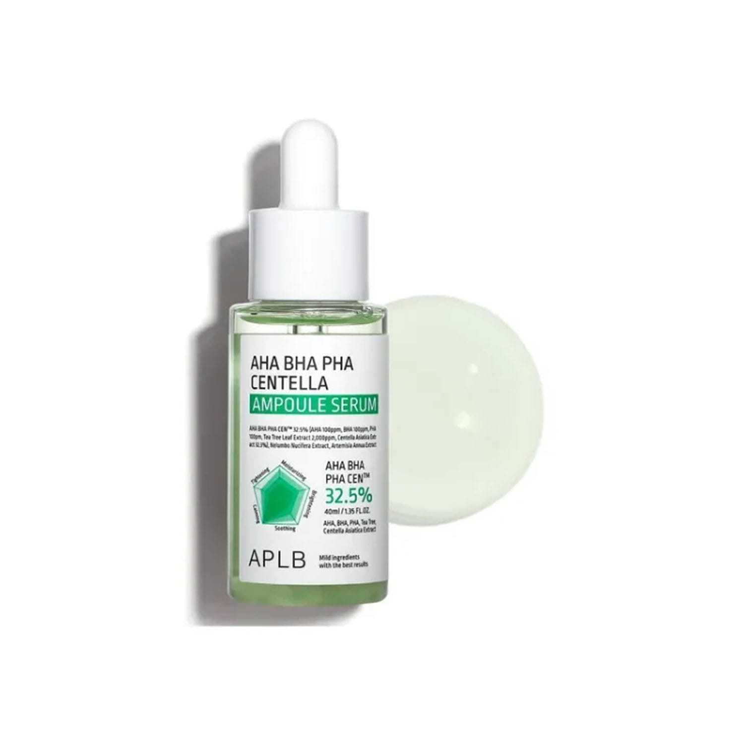 APLB-AHA-BHA-PHA-Centella-Ampoule-Serum-40ml.jpg APLB AHA BHA PHA Centella Ampoule Serum 40ml - Image 1