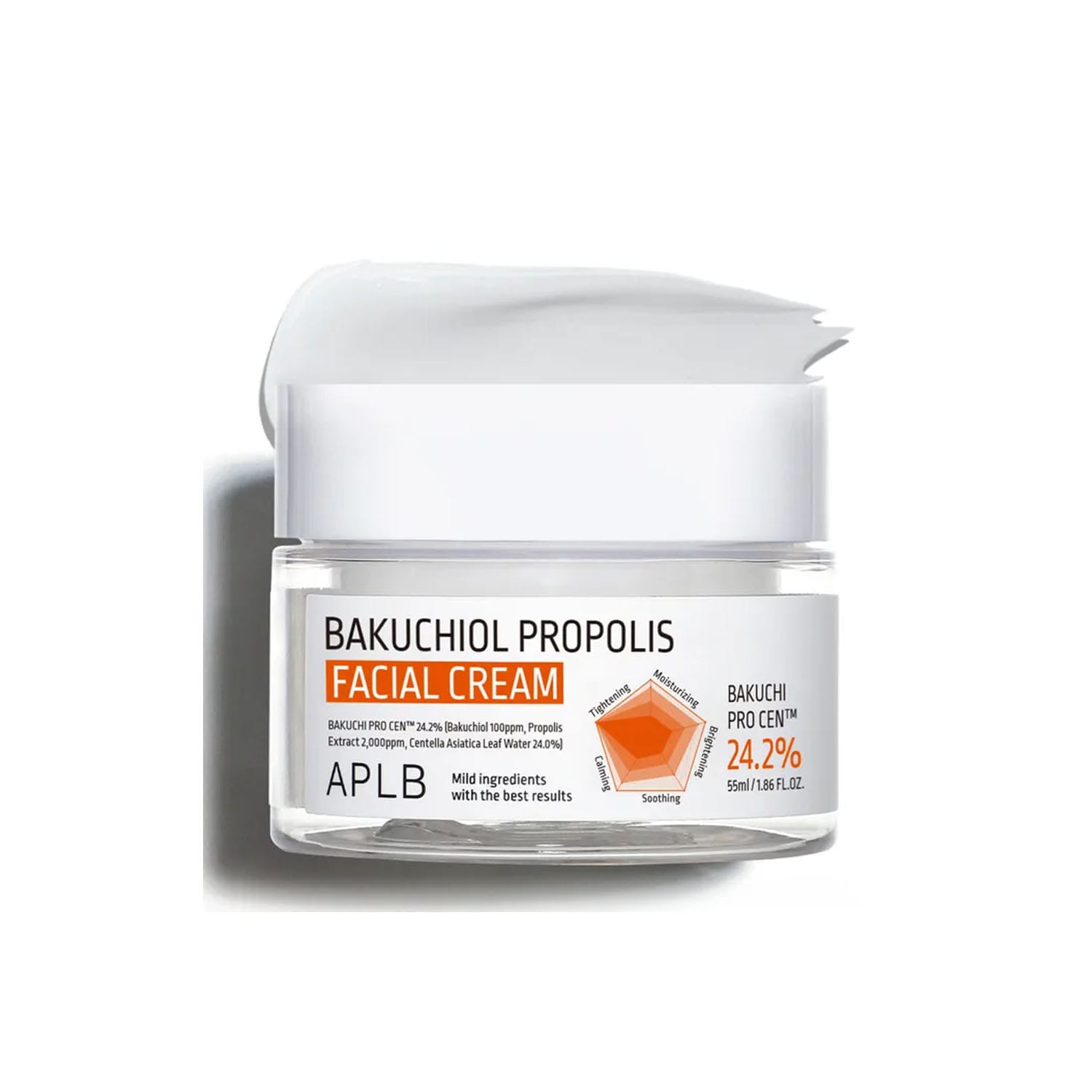 APLB-Bakuchiol-Propolis-Facial-Cream-55ml.jpg APLB Bakuchiol Propolis Facial Cream 55ml is a skin-rejuvenating moisturizer that combines the gentle power of Bakuchiol,