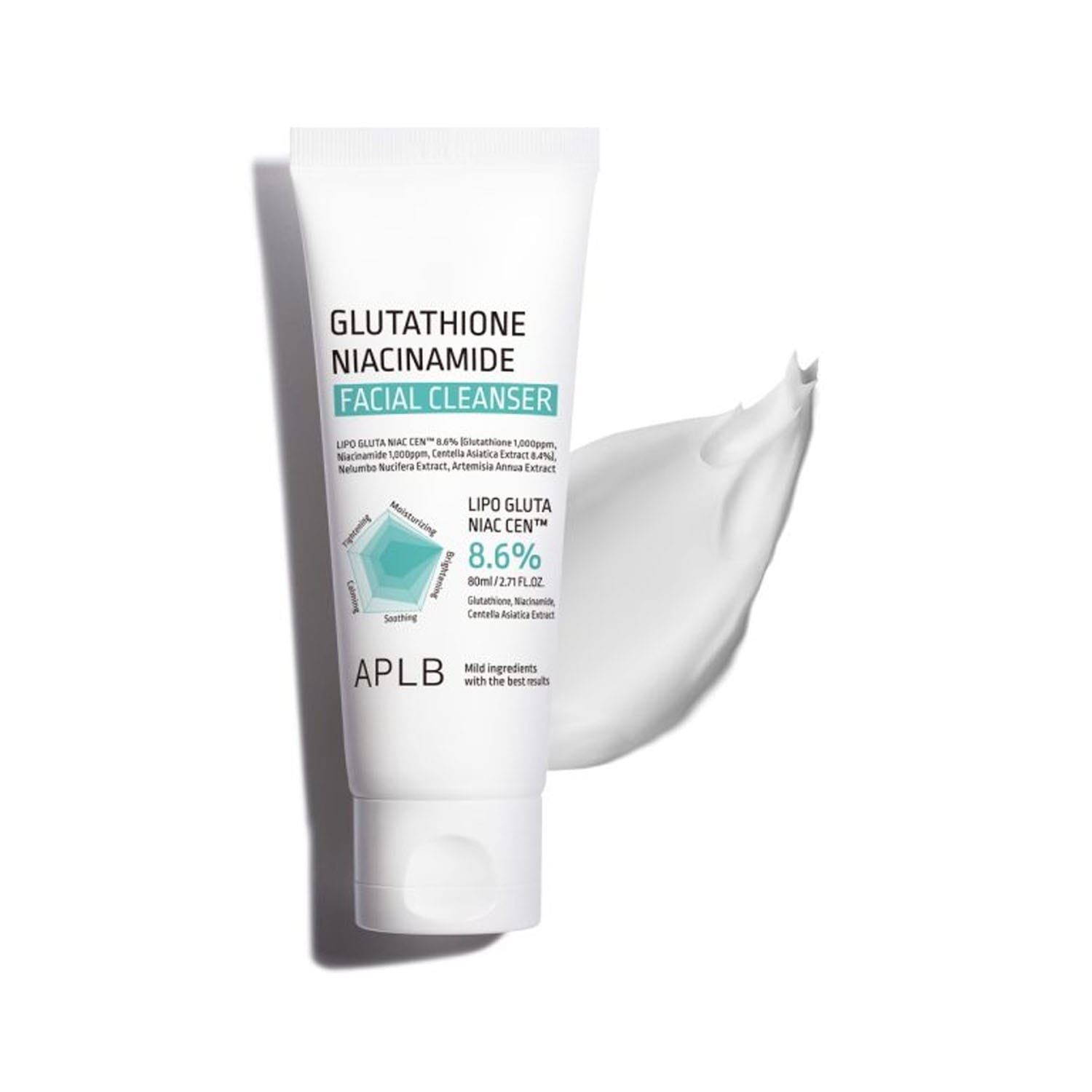 APLB-Glutathione-Niacinamide-Facial-Cleanser-80ml.jpg APLB Glutathione Niacinamide Facial Cleanser 80ml - Image 1