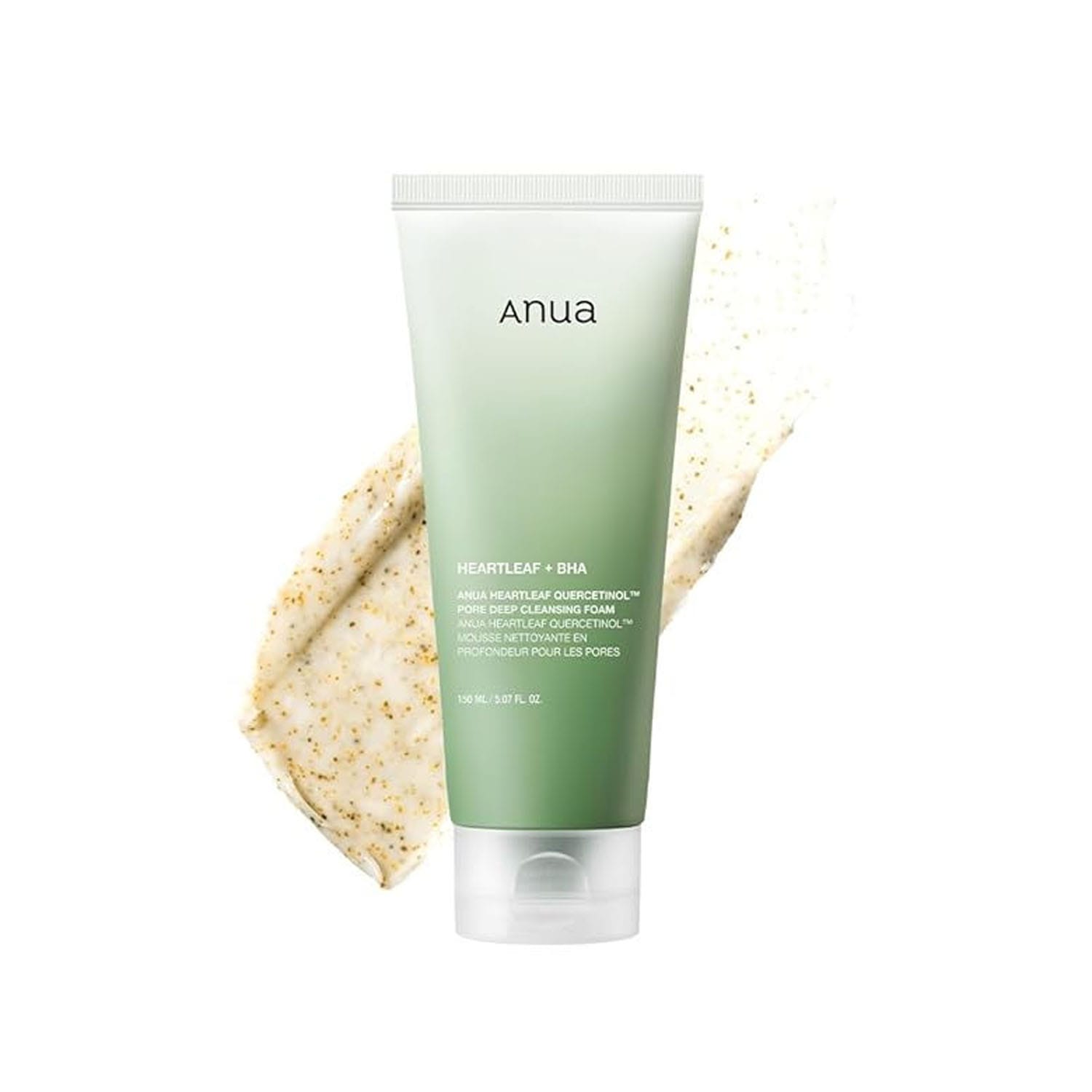 Anua-Heartleaf-Quercetinol-Pore-Deep-Cleansing-Foam-150ml.jpg Anua Heartleaf Quercetinol Pore Deep Cleansing Foam 150ml - Image 1