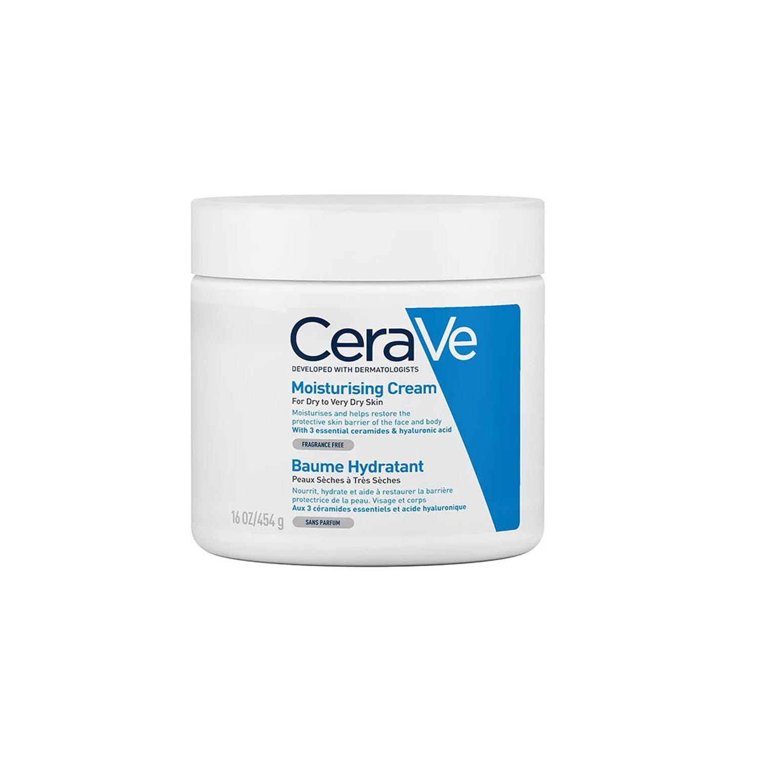 CeraVe-Moisturising-Cream-454-ml-Daily-Face-Body-Hand-Moisturiser.jpg CeraVe Moisturising Cream 454 ml | Daily Face, Body & Hand Moisturiser - Image 1