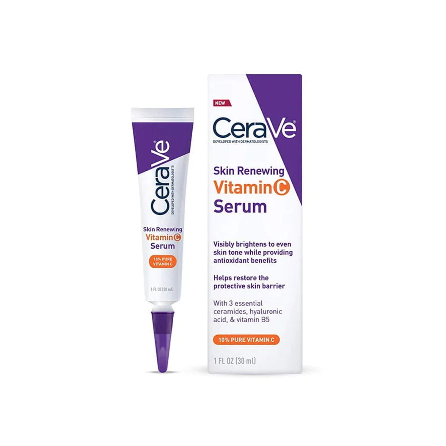 CeraVe-Skin-Renewing-Vitamin-C-Serum-–-30ml.jpg CeraVe Skin Renewing Vitamin C Serum – 30ml - Image 1