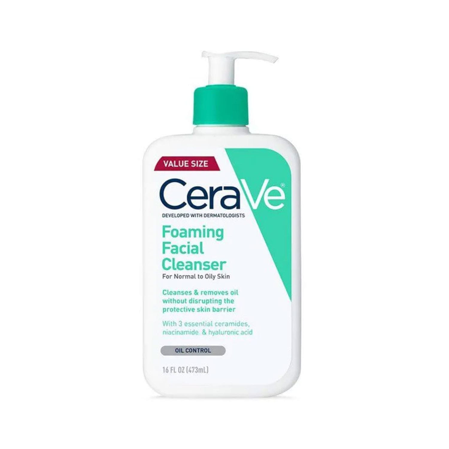 Cerave-Foaming-𝐅𝐚𝐜𝐢𝐚𝐥-𝐂𝐥𝐞𝐚𝐧𝐬𝐞𝐫-For-Normal-To-Oily-Skin-–-473ml-Made-in-USA.jpg Cerave Foaming 𝐅𝐚𝐜𝐢𝐚𝐥 𝐂𝐥𝐞𝐚𝐧𝐬𝐞𝐫 For Normal To Oily Skin – 473ml (Made in USA) - Image 1