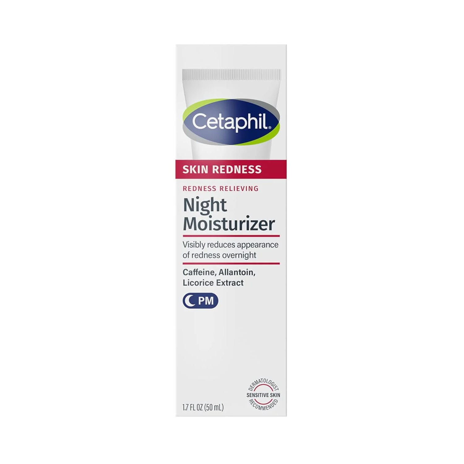 Cetaphil-Redness-Relieving-Night-Moisturizer.jpg Cetaphil Redness Relieving Night Moisturizer 50ml - Image 1