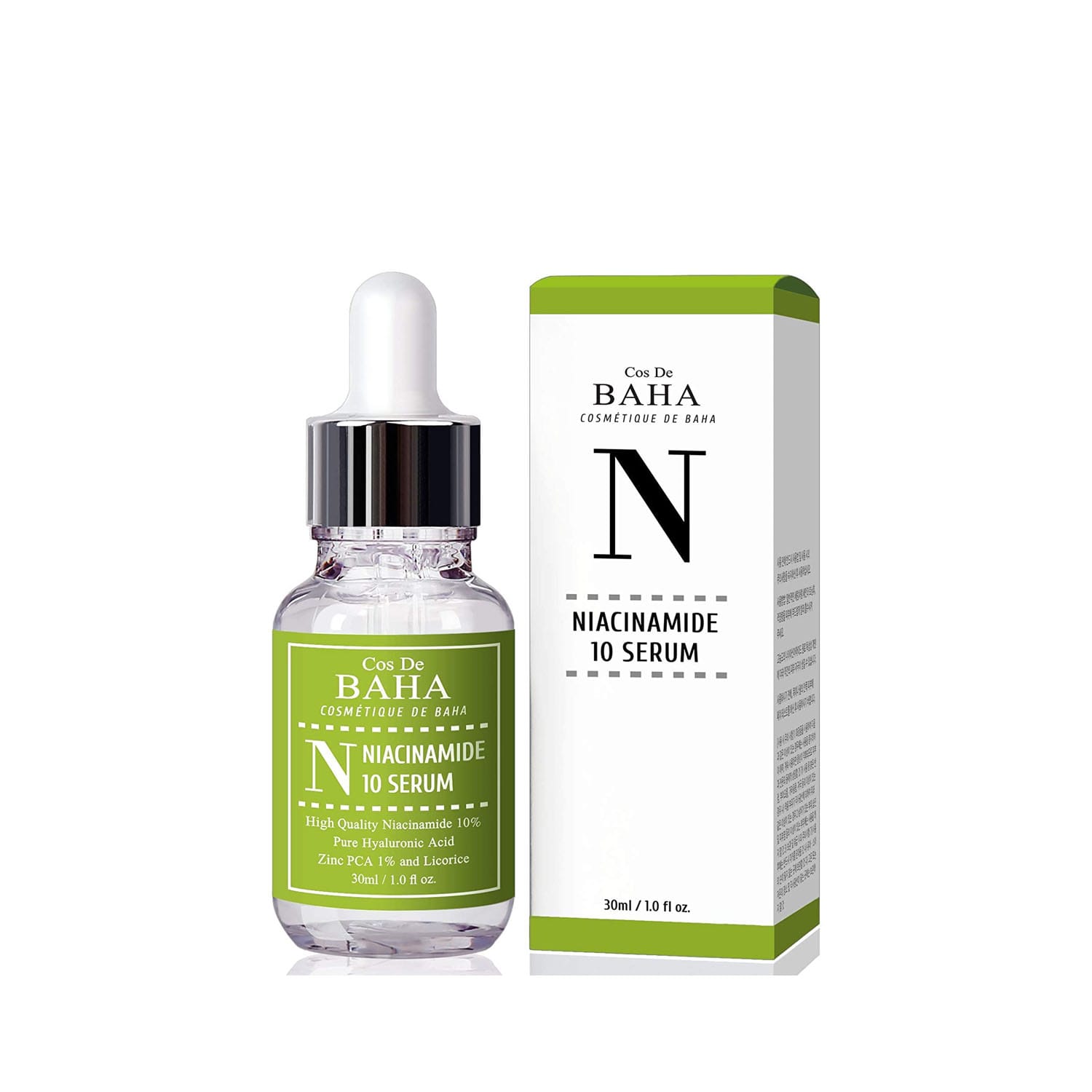Cos-De-BAHA-10-Niacinamide-Booster-Serum-with-1-Zinc-30ml-N.jpg Cos De BAHA 10% Niacinamide Booster Serum with 1% Zinc 30ml (N) - Image 1