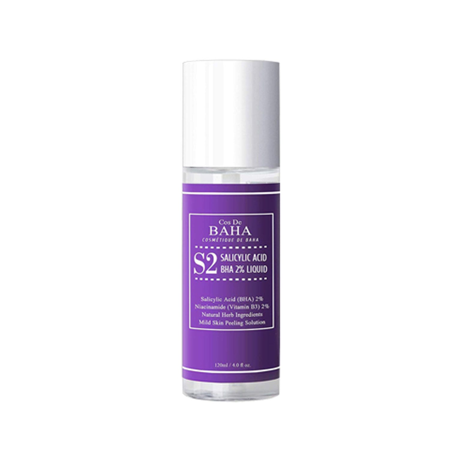 Cos-De-BAHA-Salicylic-Acid-BHA-2-Liquid-with-Niacinamide-2-120ml-S2.jpg Cos De BAHA Salicylic Acid BHA 2% Liquid with Niacinamide 2% 120ml (S2) - Image 1