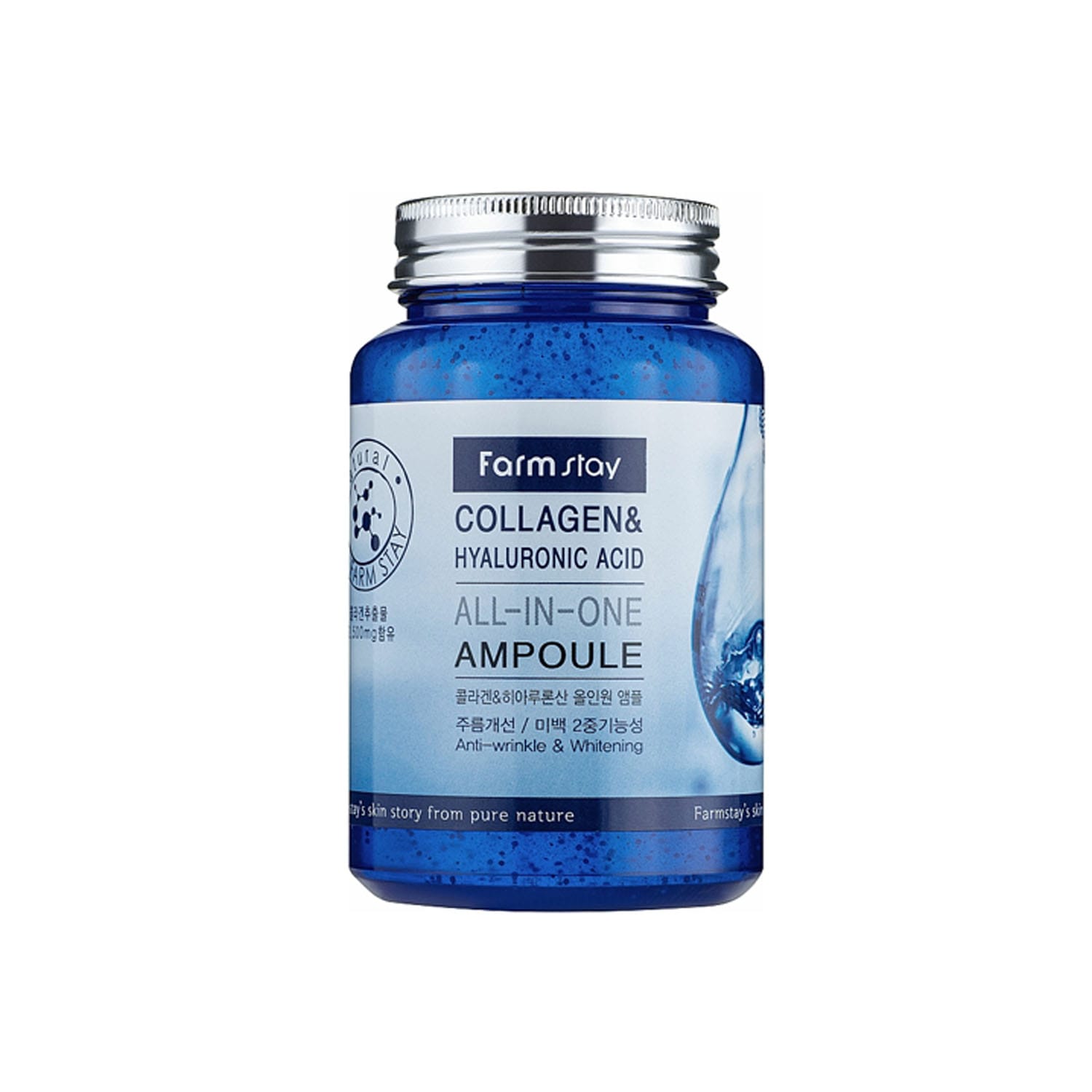 Farm-Stay-Collagen-Hyaluronic-Acid-All-In-One-Ampoule-250ml.jpg Farm Stay Collagen Hyaluronic Acid All-In One Ampoule 250ml - Image 1