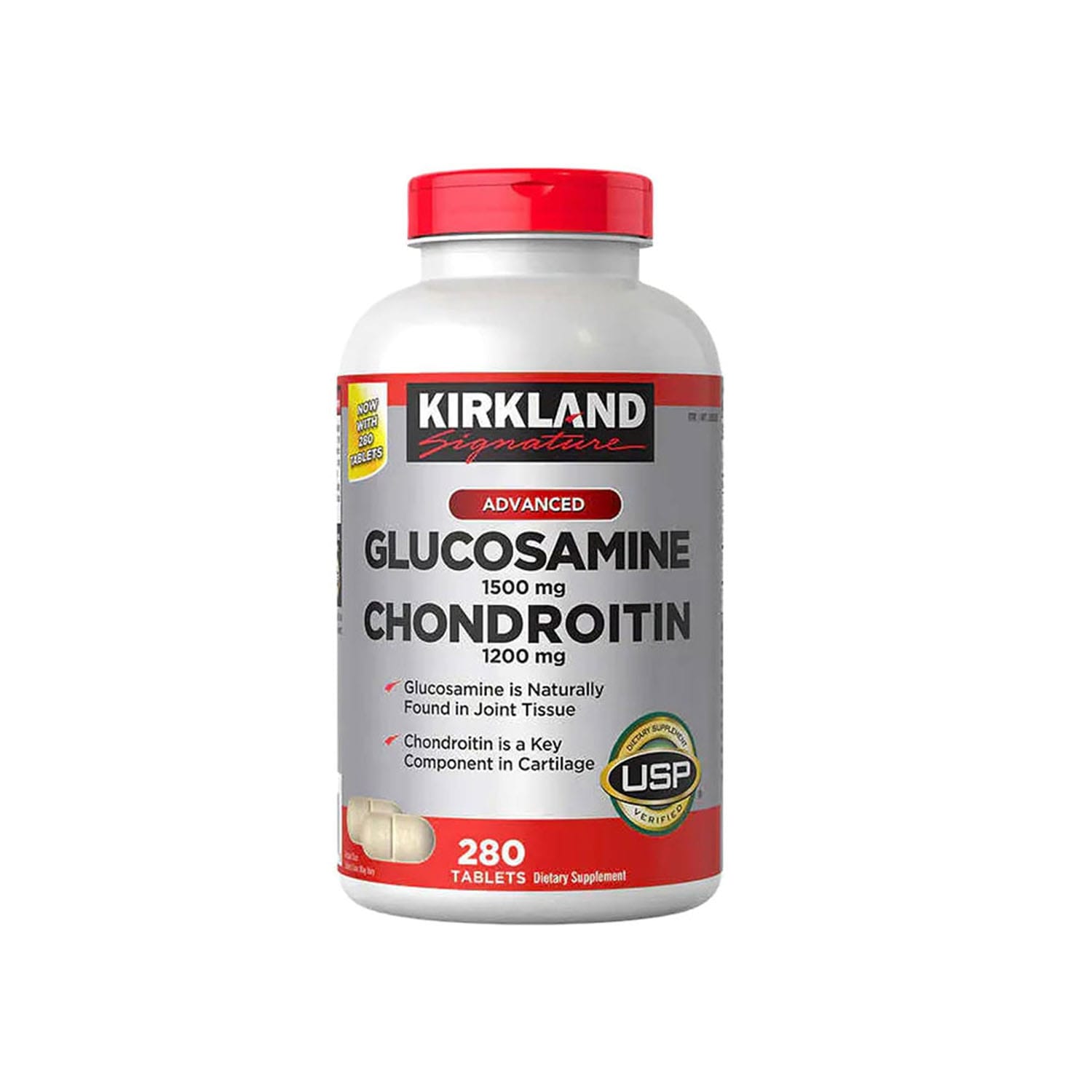 KIRKLAND-Signature-Extra-Strength-Glucosamine-1500mg-Chondroitin-1200mg-Sulfate-–-280Tablets.jpg KIRKLAND Signature Extra Strength Glucosamine 1500mg Chondroitin 1200mg Sulfate – 280Tablets - Image 1