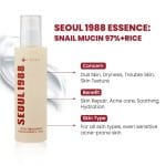 KSecret Seoul1988 Essence : Snail Mucin 97% + Rice 100ml - Image 2