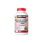 Kirkland Signature Calcium Citrate Magnesium and Zinc With Vitamin D3- 500 Tablets