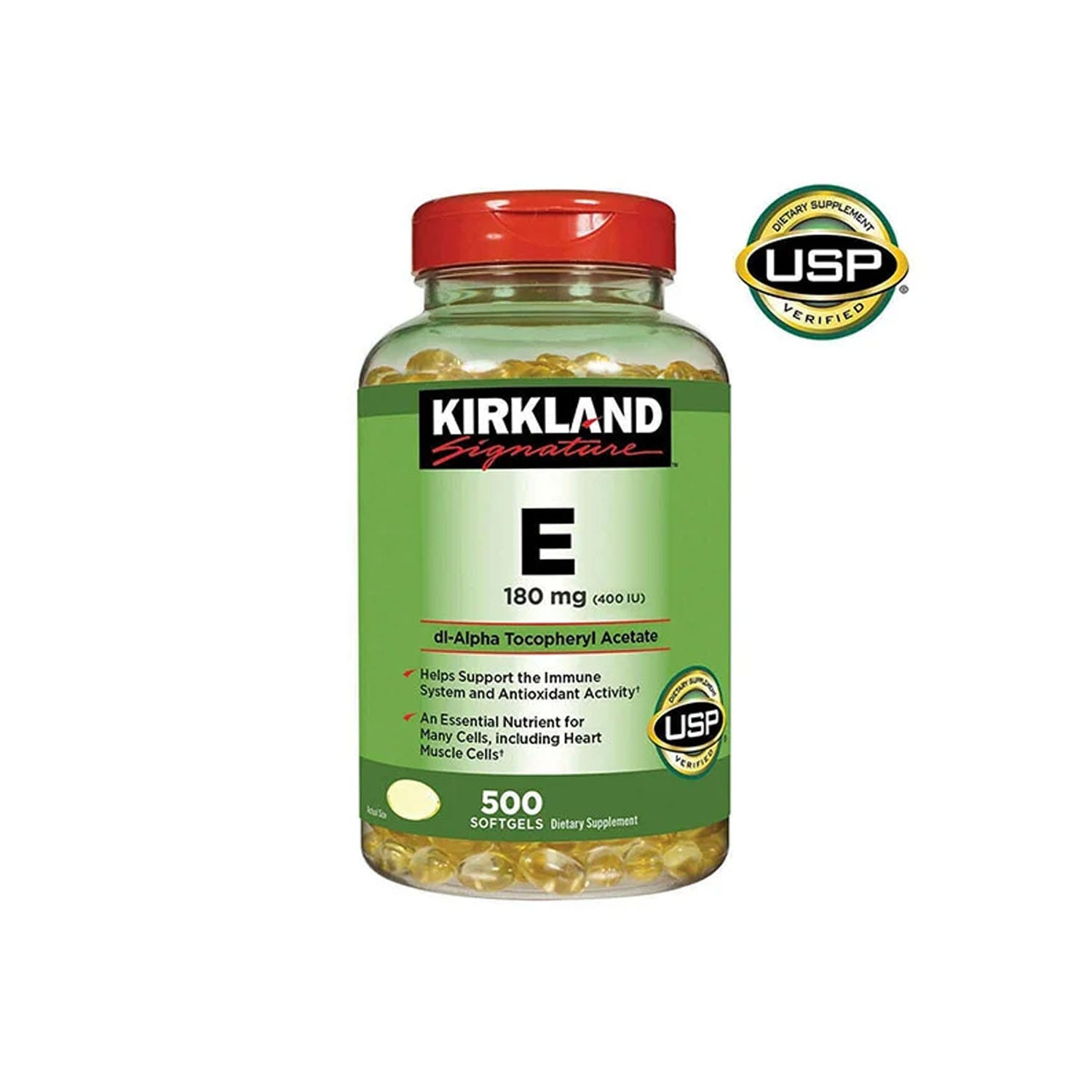 Kirkland-Signature-Vitamin-E-400-IU-180-mg-–-500-Softgels.jpg Kirkland Signature Vitamin E 400 IU 180 mg – 500 Softgels - Image 1
